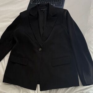Current Air Elegant Black Blazer satin